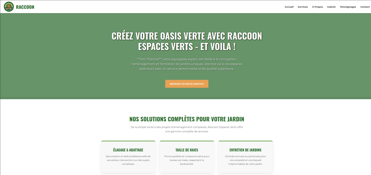 Raccoon Espace Vert
